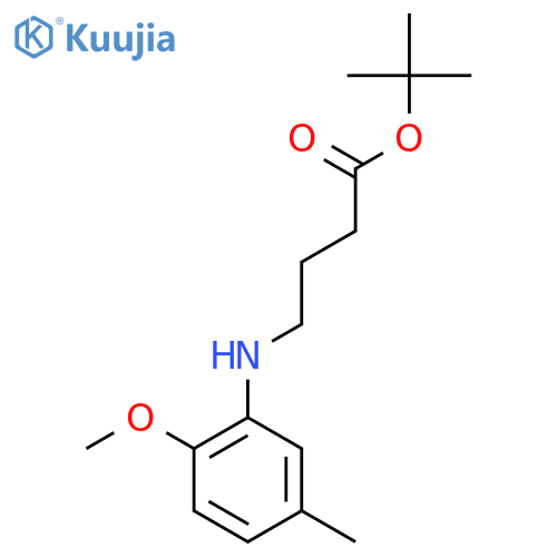 tert-butyl 4-(2-methoxy-5-methylphenyl)aminobutanoate structure