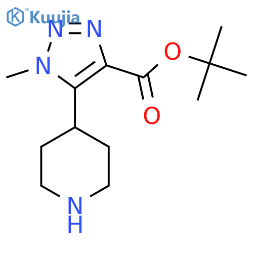 tert-butyl 1-methyl-5-(piperidin-4-yl)-1H-1,2,3-triazole-4-carboxylate structure