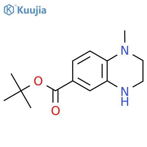 Tert-butyl 1-methyl-1,2,3,4-tetrahydroquinoxaline-6-carboxylate structure