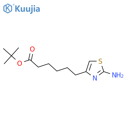 Tert-butyl 6-(2-amino-1,3-thiazol-4-yl)hexanoate structure
