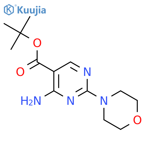 Tert-butyl 4-amino-2-(morpholin-4-yl)pyrimidine-5-carboxylate structure