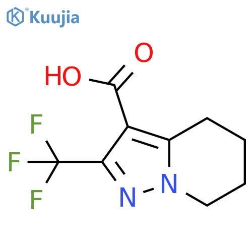 2-(trifluoromethyl)-4H,5H,6H,7H-pyrazolo1,5-apyridine-3-carboxylic acid structure