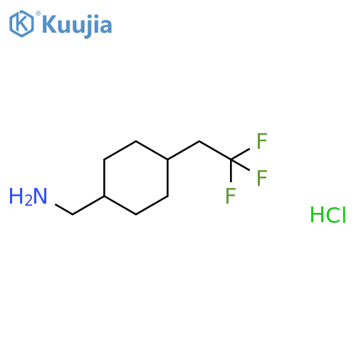 1-4-(2,2,2-trifluoroethyl)cyclohexylmethanamine hydrochloride, Mixture of diastereomers structure