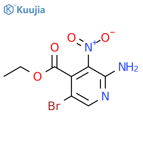 Ethyl 2-amino-5-bromo-3-nitropyridine-4-carboxylate structure