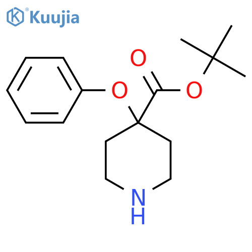 Tert-butyl 4-phenoxypiperidine-4-carboxylate structure