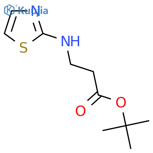 tert-butyl 3-(1,3-thiazol-2-yl)aminopropanoate structure
