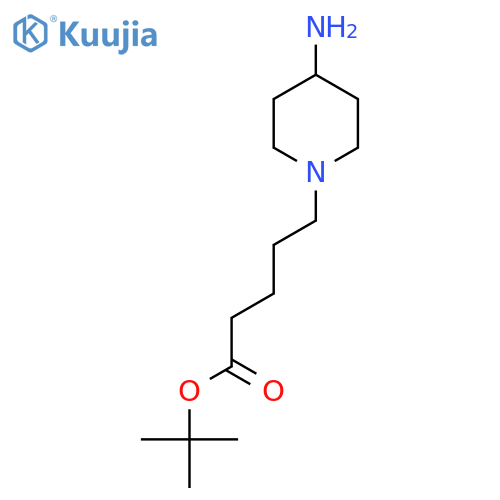 Tert-butyl 5-(4-aminopiperidin-1-yl)pentanoate structure