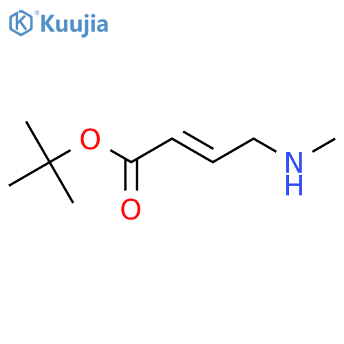 tert-butyl (2E)-4-(methylamino)but-2-enoate structure
