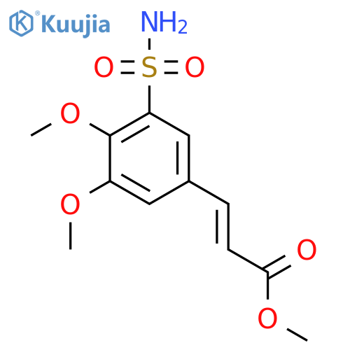 methyl (2E)-3-(3,4-dimethoxy-5-sulfamoylphenyl)prop-2-enoate structure