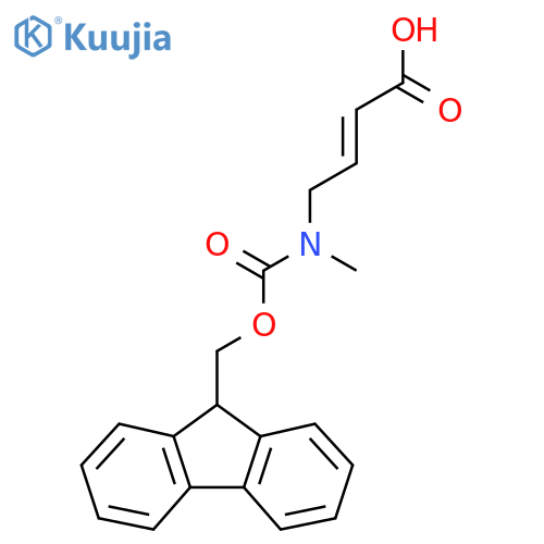 (2E)-4-({(9H-fluoren-9-yl)methoxycarbonyl}(methyl)amino)but-2-enoic acid structure