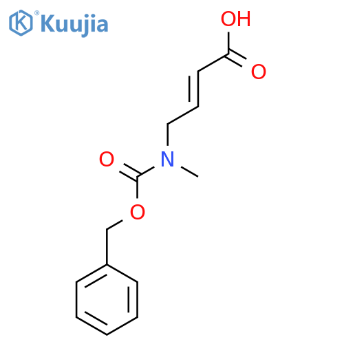 (2E)-4-{(benzyloxy)carbonyl(methyl)amino}but-2-enoic acid structure