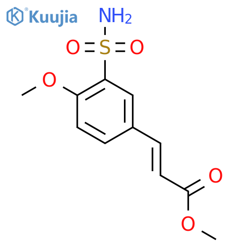 methyl (2E)-3-(4-methoxy-3-sulfamoylphenyl)prop-2-enoate structure