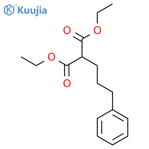 Propanedioic acid, (3-phenylpropyl)-, diethyl ester structure