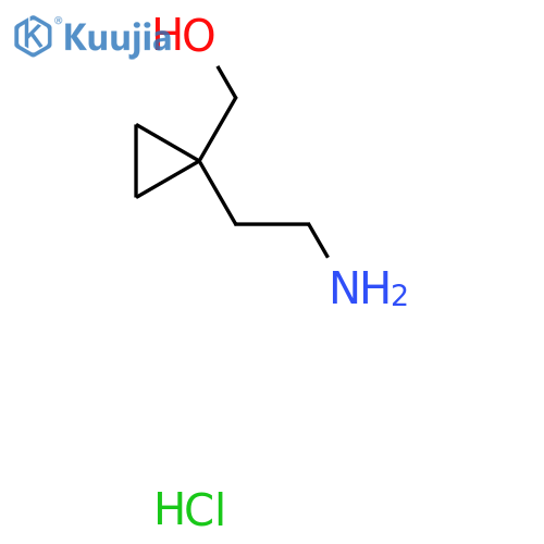 [1-(2-Aminoethyl)cyclopropyl]methanol hydrochloride structure