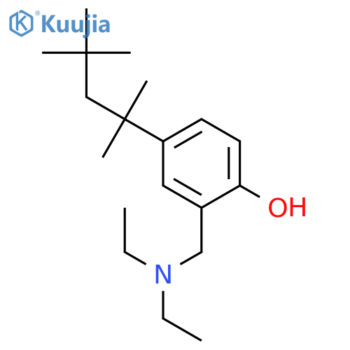 Phenol,2-[(diethylamino)methyl]-4-(1,1,3,3-tetramethylbutyl)- structure