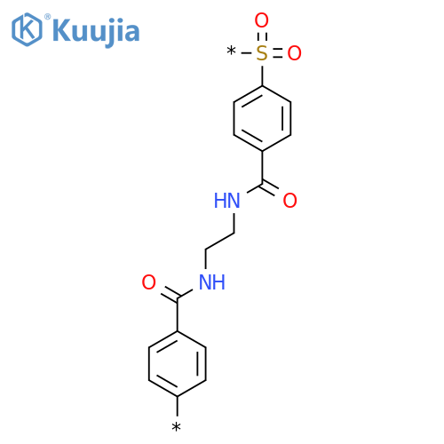 Poly(sulfonyl-1,4-phenylenecarbonylimino-1,2-ethanediyliminocarbonyl-1,4-phenylene) structure