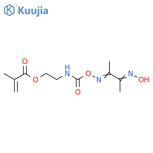 2-[[[[[2-(Hydroxyimino)-1-methylpropylidene]amino]oxy]carbonyl]amino]ethyl 2-methyl-2-propenoate structure
