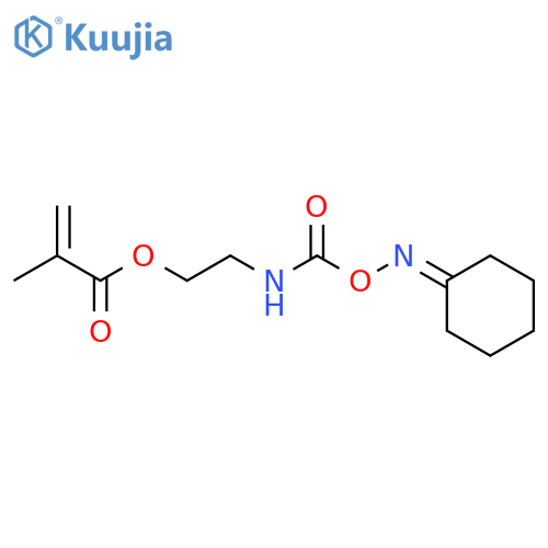 2-[[[(Cyclohexylideneamino)oxy]carbonyl]amino]ethyl 2-methyl-2-propenoate structure
