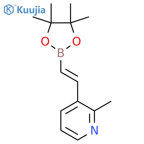 2-Methyl-3-[2-(tetramethyl-1,3,2-dioxaborolan-2-yl)ethenyl]pyridine structure