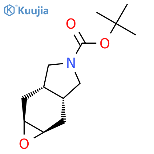 tert-butyl (1aR,2aR,5aS,6aS)-octahydro-1aH-oxireno2,3-fisoindole-4-carboxylate structure