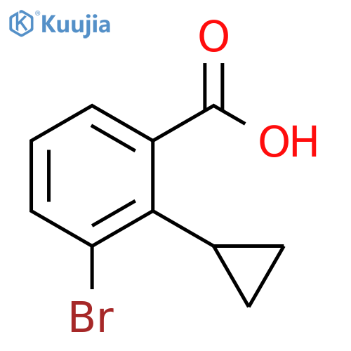 Benzoic acid, 3-bromo-2-cyclopropyl- structure