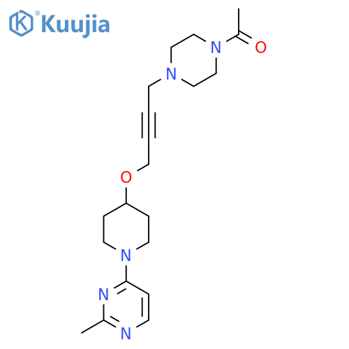 1-[4-(4-{[1-(2-Methylpyrimidin-4-yl)piperidin-4-yl]oxy}but-2-yn-1-yl)piperazin-1-yl]ethan-1-one structure