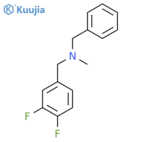 Benzyl[(3,4-difluorophenyl)methyl]methylamine structure