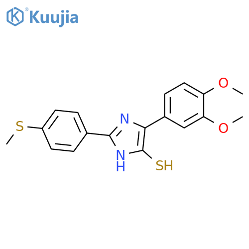 5-(3,4-dimethoxyphenyl)-2-[4-(methylsulfanyl)phenyl]-1H-imidazole-4-thiol structure