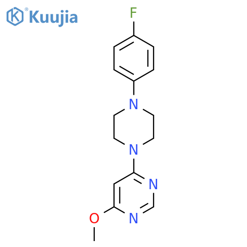4-[4-(4-Fluorophenyl)piperazin-1-yl]-6-methoxypyrimidine structure