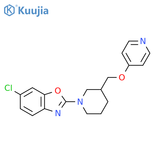 6-Chloro-2-{3-[(pyridin-4-yloxy)methyl]piperidin-1-yl}-1,3-benzoxazole structure
