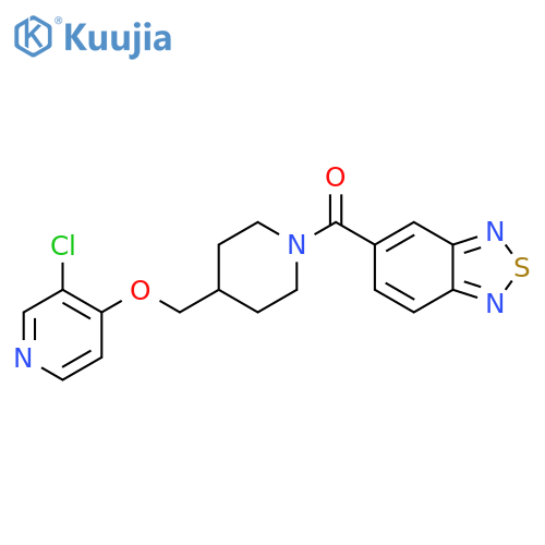 5-(4-{[(3-Chloropyridin-4-yl)oxy]methyl}piperidine-1-carbonyl)-2,1,3-benzothiadiazole structure