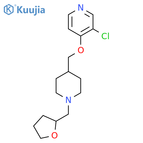 3-Chloro-4-({1-[(oxolan-2-yl)methyl]piperidin-4-yl}methoxy)pyridine structure