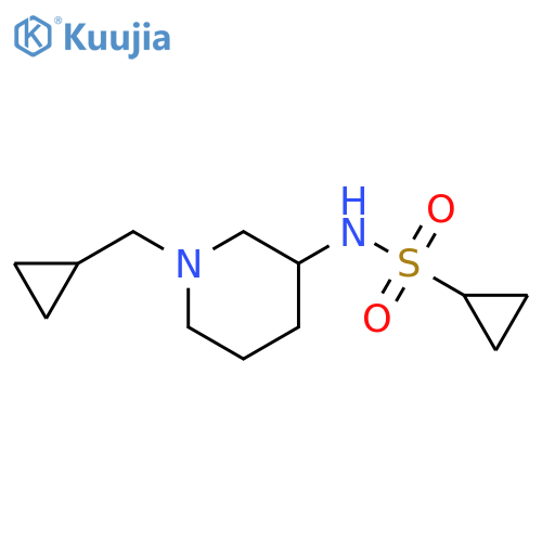 N-[1-(cyclopropylmethyl)piperidin-3-yl]cyclopropanesulfonamide structure