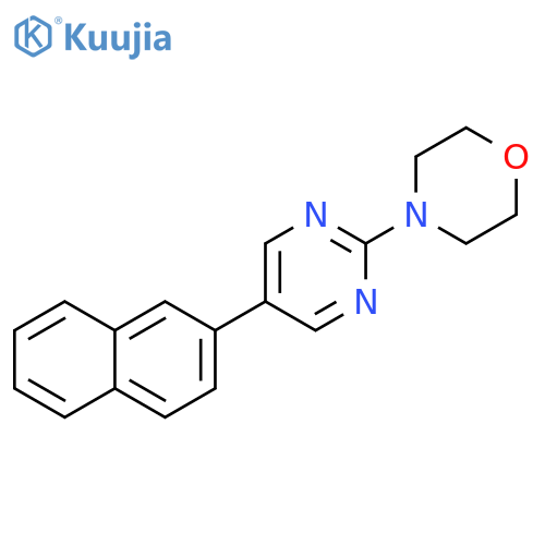 4-5-(naphthalen-2-yl)pyrimidin-2-ylmorpholine structure