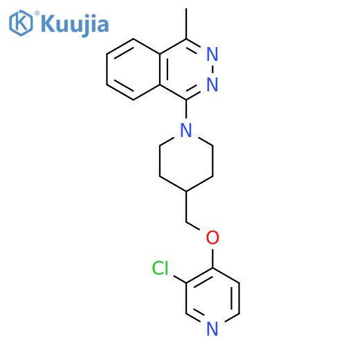 1-(4-{[(3-chloropyridin-4-yl)oxy]methyl}piperidin-1-yl)-4-methylphthalazine structure