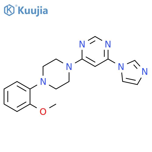 4-(1H-imidazol-1-yl)-6-[4-(2-methoxyphenyl)piperazin-1-yl]pyrimidine structure