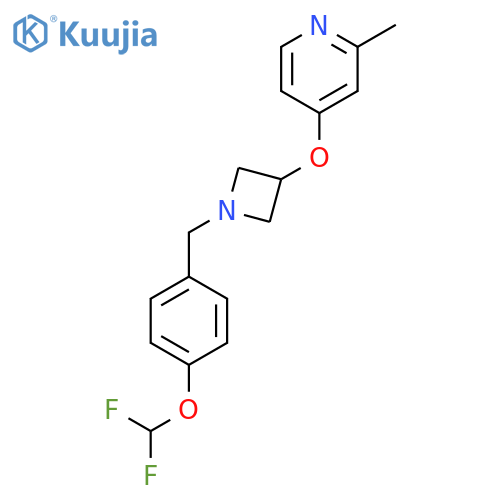 4-[(1-{[4-(Difluoromethoxy)phenyl]methyl}azetidin-3-yl)oxy]-2-methylpyridine structure