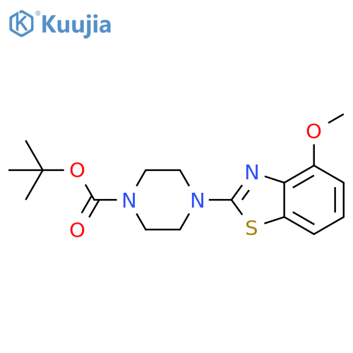 tert-butyl 4-(4-methoxy-1,3-benzothiazol-2-yl)piperazine-1-carboxylate structure