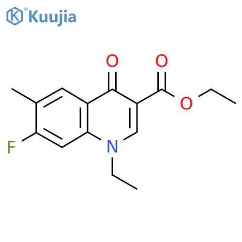 Ethyl 1-ethyl-7-fluoro-6-methyl-4-oxo-1,4-dihydroquinoline-3-carboxylate structure