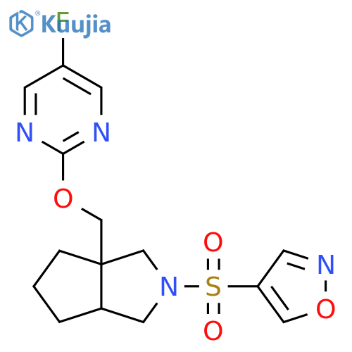 5-Fluoro-2-{[2-(1,2-oxazole-4-sulfonyl)-octahydrocyclopenta[c]pyrrol-3a-yl]methoxy}pyrimidine structure