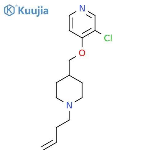 4-{[1-(But-3-en-1-yl)piperidin-4-yl]methoxy}-3-chloropyridine structure
