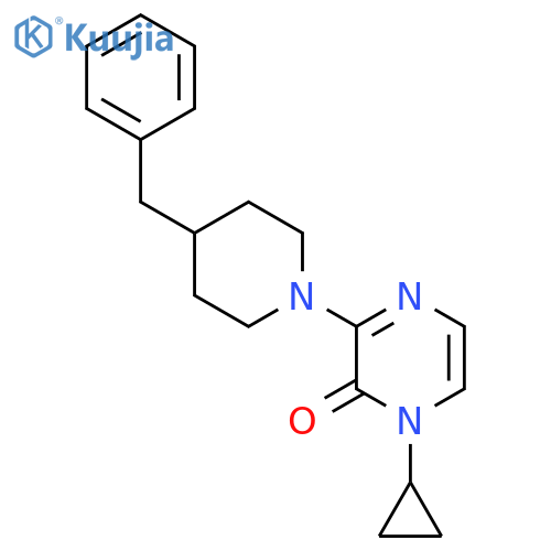 3-(4-Benzylpiperidin-1-yl)-1-cyclopropyl-1,2-dihydropyrazin-2-one structure