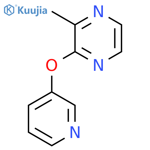 2-Methyl-3-(pyridin-3-yloxy)pyrazine structure