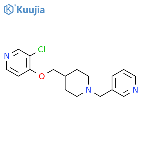 3-chloro-4-({1-[(pyridin-3-yl)methyl]piperidin-4-yl}methoxy)pyridine structure