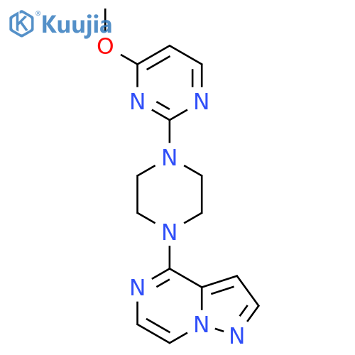 4-Methoxy-2-(4-{pyrazolo[1,5-a]pyrazin-4-yl}piperazin-1-yl)pyrimidine structure