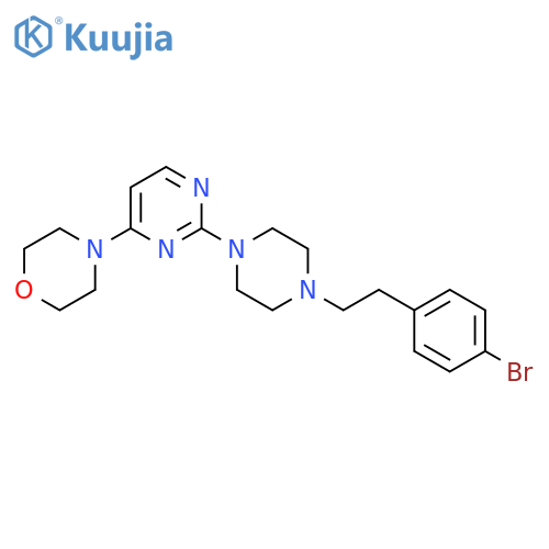 4-(2-{4-[2-(4-Bromophenyl)ethyl]piperazin-1-yl}pyrimidin-4-yl)morpholine structure