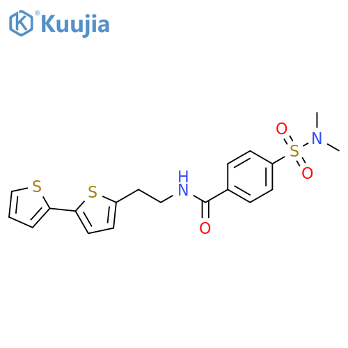 N-(2-{2,2'-bithiophene-5-yl}ethyl)-4-(dimethylsulfamoyl)benzamide structure