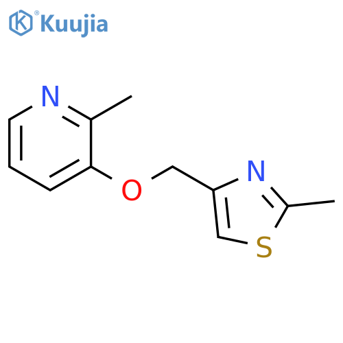 2-methyl-3-[(2-methyl-1,3-thiazol-4-yl)methoxy]pyridine structure