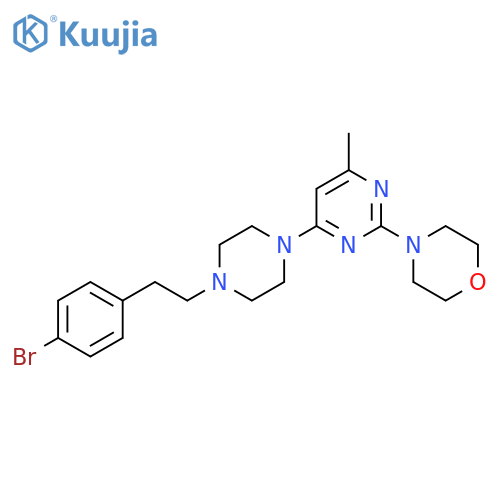 4-(4-{4-[2-(4-Bromophenyl)ethyl]piperazin-1-yl}-6-methylpyrimidin-2-yl)morpholine structure