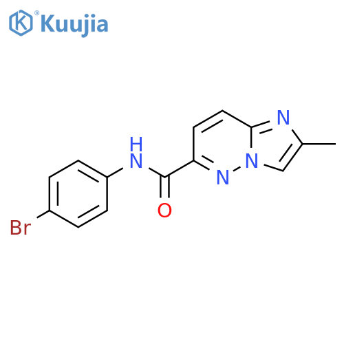 N-(4-Bromophenyl)-2-methylimidazo[1,2-b]pyridazine-6-carboxamide structure